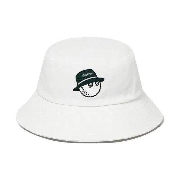 [BUNJANG] Malbon Golf Bucket Hat White / 말본 골프 벙거지 흰색
