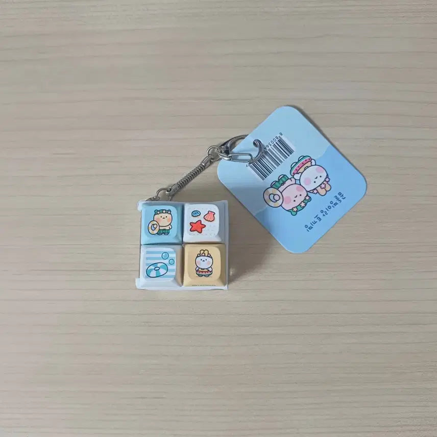 [BUNJANG] Bear and Bunny Keycap Keyring / 마지막할인) 곰돌찡토끼찡 LED 4구 키캡 키링