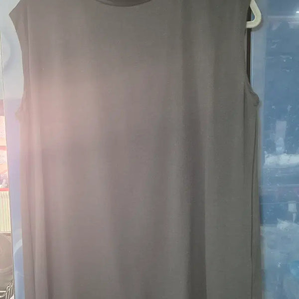 [BUNJANG] Plus Size Sleeveless Turtleneck Top / 빅사이즈 민소매 목폴라티