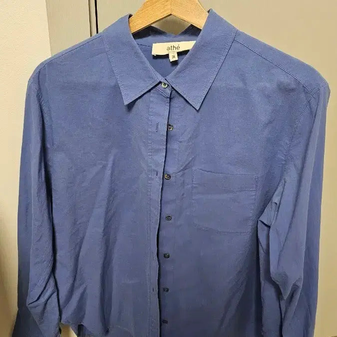 [BUNJANG] Atte Vanessa Bruno Women's Blue Long Sleeve Shirt / 아떼 바네사브루노 여성용 블루 긴팔 셔츠