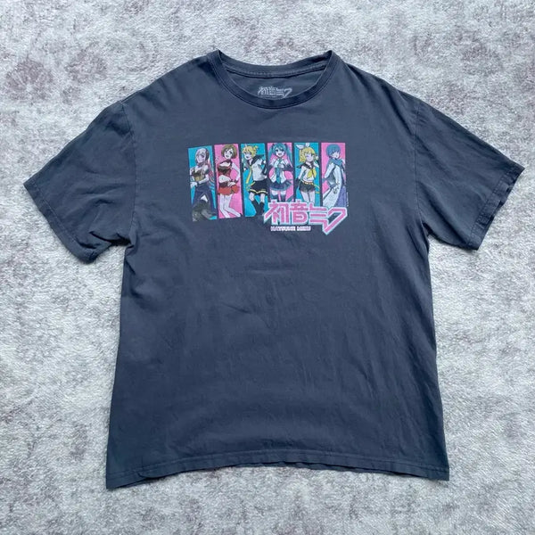 [BUNJANG] Hatsune Miku Official Anime T-Shirt / 하츠네 미쿠 오피셜 애니메이션 티셔츠 애니티