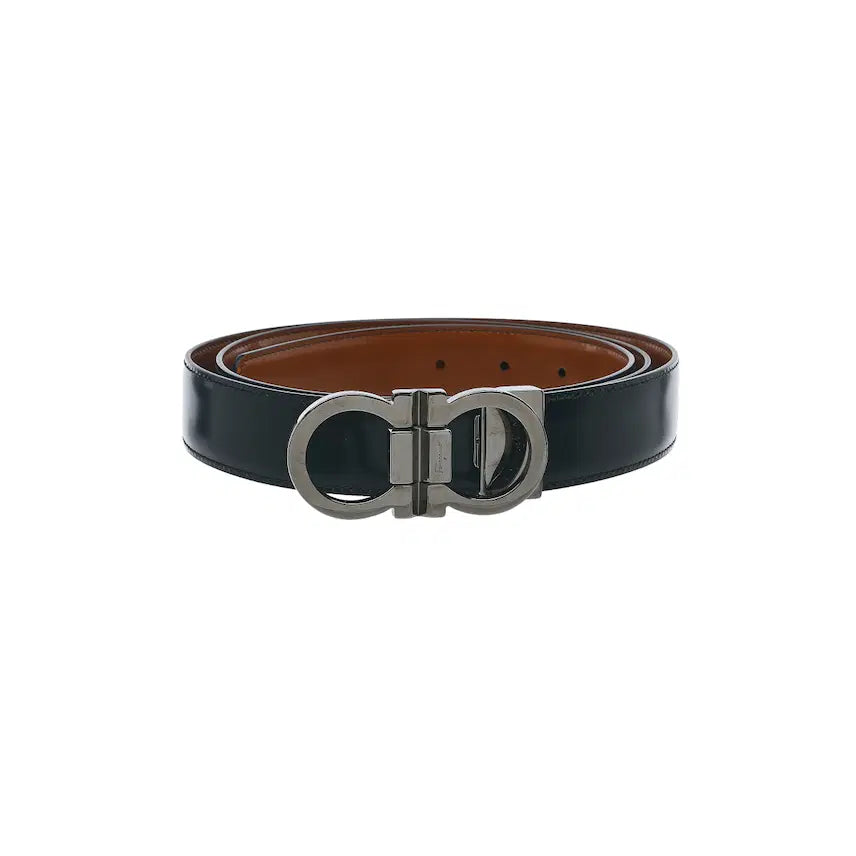 [BUNJANG] Salvatore Ferragamo Gancini Reversible Leather Belt / 페라가모 간치니 양면 벨트