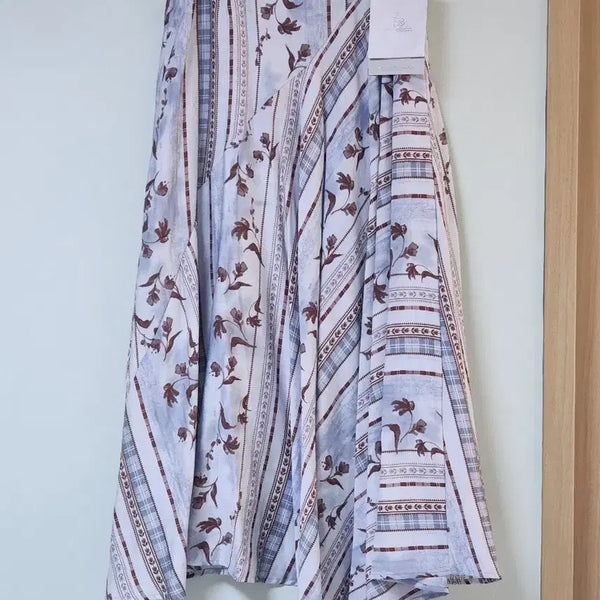 [BUNJANG] Pattern Mix Long Skirt / 패턴 믹스 롱 스커트