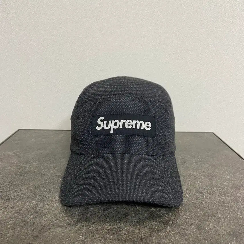 [BUNJANG] Supreme Box Logo Kevlar Camp Cap Black / 슈프림 박스로고 캠프캡 모자 케블라 블랙
