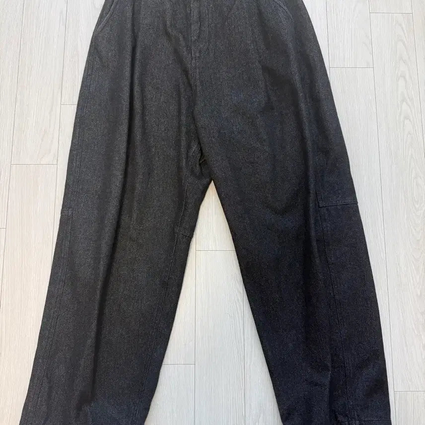 [BUNJANG] 8 Seconds Black Denim Wide Banding Pants / 에잇세컨즈 흑청 데님 와이드 밴딩 팬츠 M