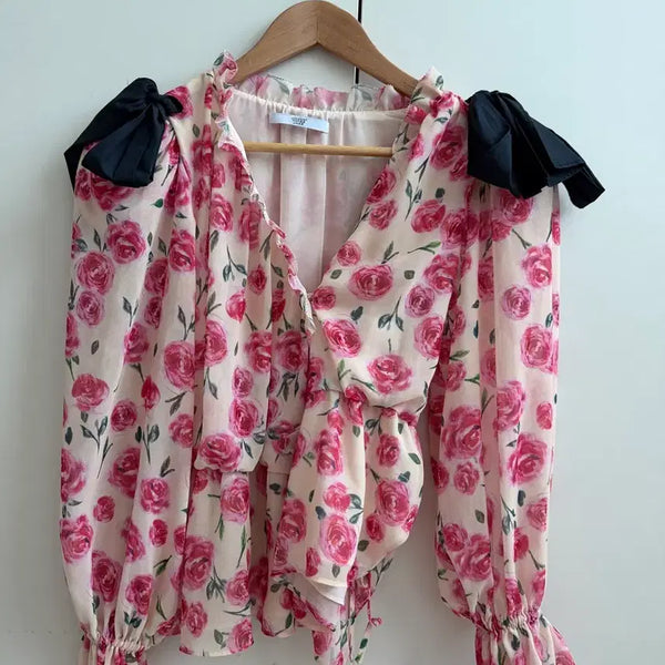[BUNJANG] Johnny Hates Jazz Flower Blouse / 쟈니헤잇재즈 플라워 블라우스
