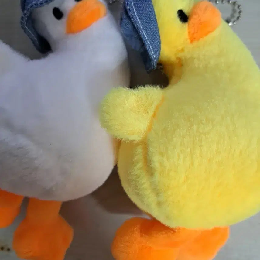 [BUNJANG] Duck Plush Keychain Set / 인형 키링 오리 인형 2종 세트