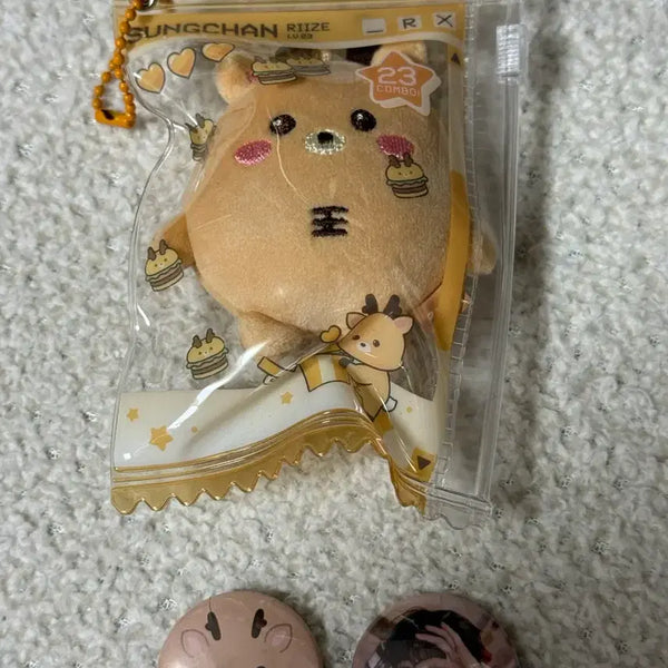 [BUNJANG] RIIZE Sungchan Woorakbam Mini Doll Bundle Set with Pouch POB / 라이즈 성찬 우락밤 미니돌 +핀뱃지 + 파우치 특전 일괄 양도