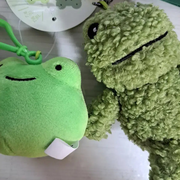 [BUNJANG] Frog Plush Keychain Set (2 Types) / 개구리 인형 키링 2종 세트