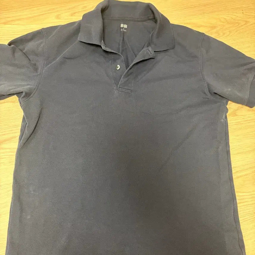 [BUNJANG] Uniqlo Dry Pique Navy Polo T-Shirt / 유니클로 드라이피케 네이비 피케이 폴로 반팔티