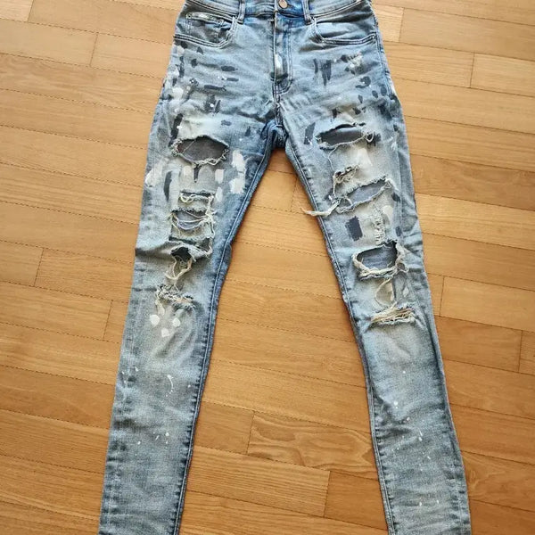 [BUNJANG] Amiri Damage Painted Denim Pants Size 30 / 아미리 데미지 페인팅 데님팬츠 30사이즈 수선x 상태 좋음