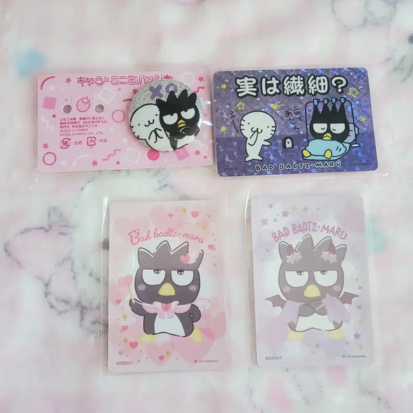 [BUNJANG] Sanrio Badtz-Maru Character Card Collector's Badge / 산리오 배츠마루 캐릭터 카드 컬렉터즈 콜렉터즈 뱃지