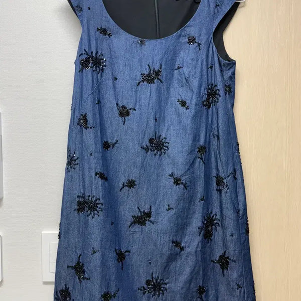 [BUNJANG] ZARA Denim Sequin Dress XS / 자라 데님 스팽글 원피스 XS