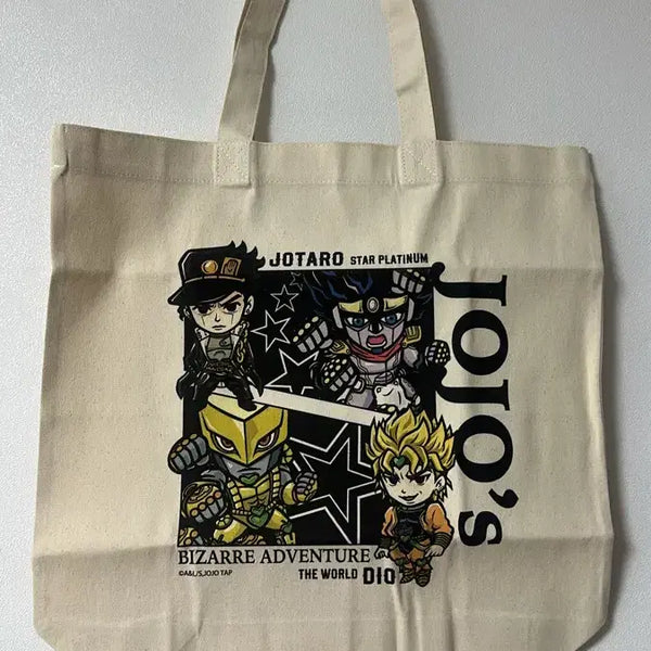 [BUNJANG] JoJo's Bizarre Adventure Part 3 B SIDE LABEL Collaboration Canvas Tote Bag / 죠죠의 기묘한 모험 B SIDE LABEL 3부 콜라보 캔버스 토트백