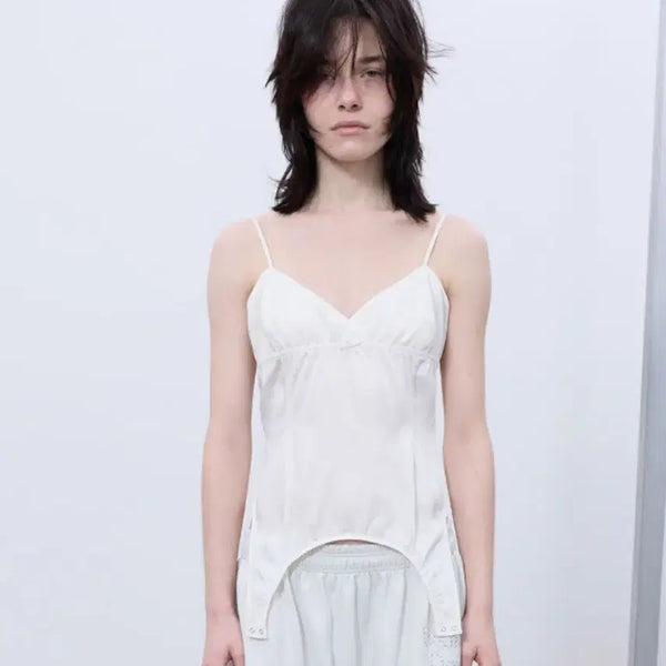 [BUNJANG] LCDC Two-Way Slip Top Ivory SS Layered Sleeveless / 새상품)LCDC 투웨이 슬립탑 아이보리 SS 레이어드 슬리브리스