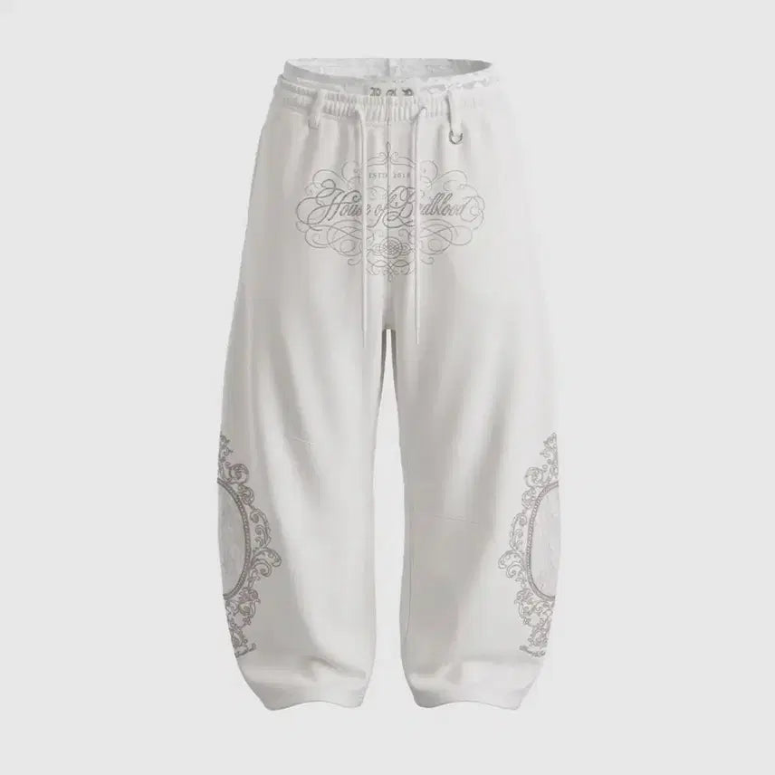 [BUNJANG] Badblood H.B.B Royal Rhinestone Lightweight Jogger / 배드블러드 H.B.B 로얄 레이스 라인스톤 라이트웨이트 조거