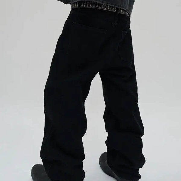 [BUNJANG] Black Suede Flare Pants / 플레어 팬츠 블랙 스웨이드