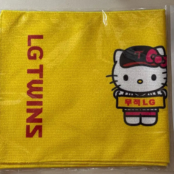 [BUNJANG] LG Twins Hello Kitty Cheering Towel (Sealed) / (미개봉) LG 엘지트윈스 헬로키티 응원타올