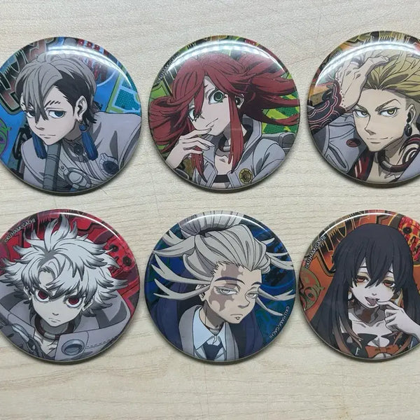 [BUNJANG] Gachi Akuta Full Set 6 Types Can Badges / 가치아쿠타 캔뱃지 풀셋 6종