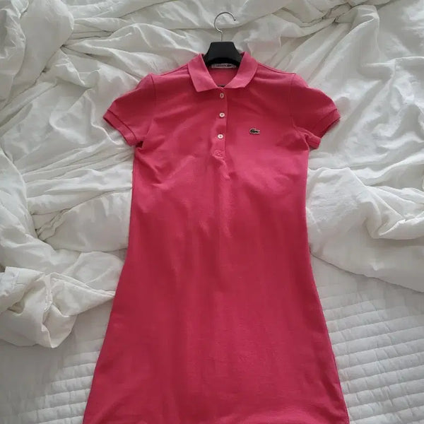 [BUNJANG] Lacoste Pink Dress / 라코스테 원피스