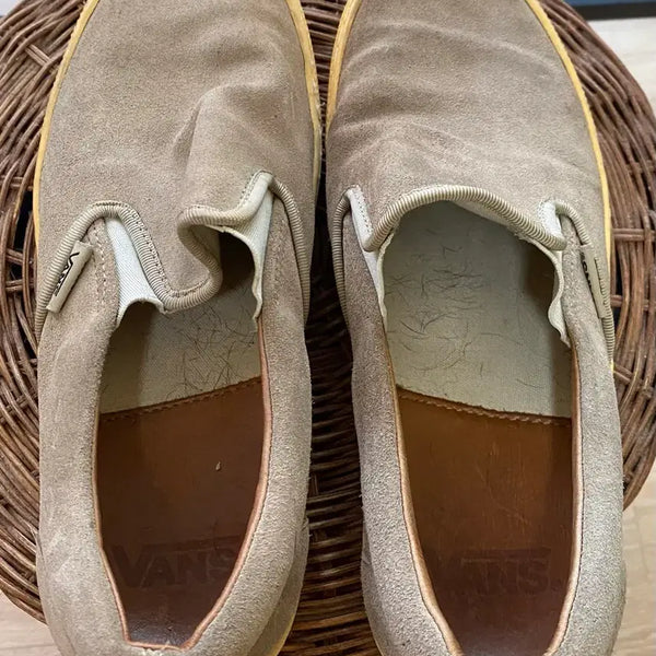 [BUNJANG] Vans Suede Slip-On Shoes (260mm) / 반스 스웨이드 슬립온 260
