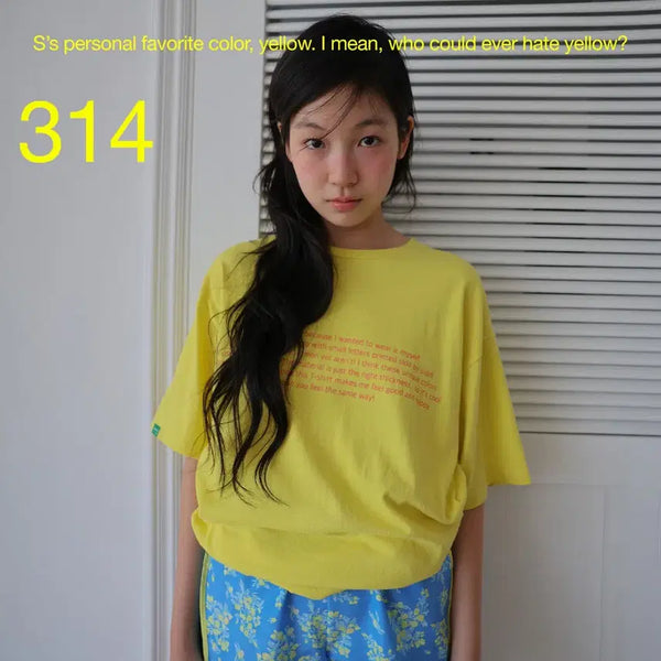 [BUNJANG] No Contents Cheeky T-Shirt Yellow / 노컨텐츠 Cheeky T _ Yellow 티셔츠