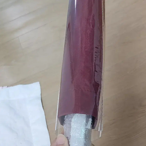 [BUNJANG] 3-Section Automatic Folding Umbrella with Wood Grip / 3단자동 준성체크 우산