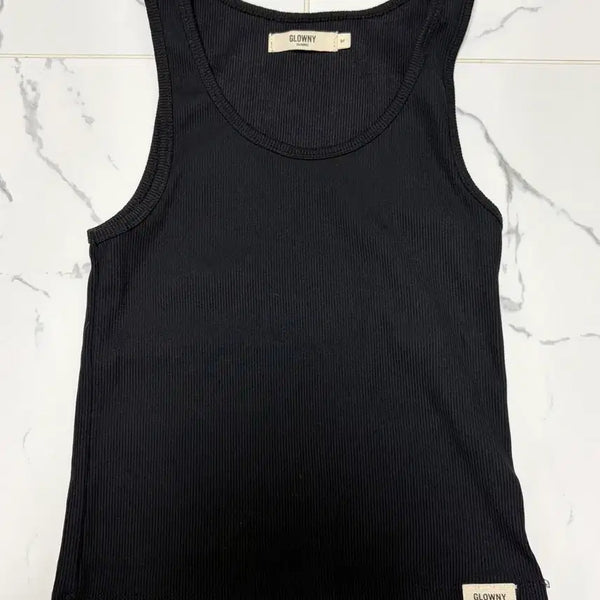[BUNJANG] Glony G CLASSIC RIB TANK (BLACK) / 글로니 G CLASSIC RIB TANK (BLACK)