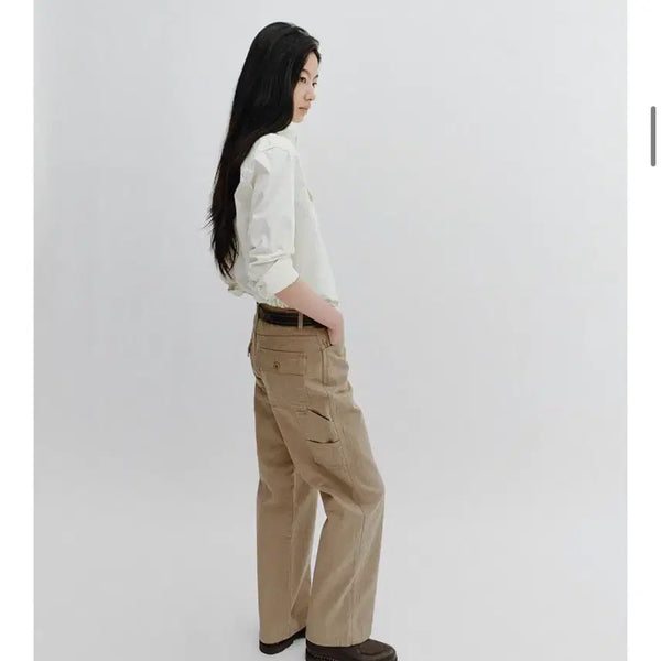 [BUNJANG] ISHII Carpenter Pants Beige / 가격인하)ISHII 이시이 카펜터 팬츠 베이지색상 팬츠 판매합니다