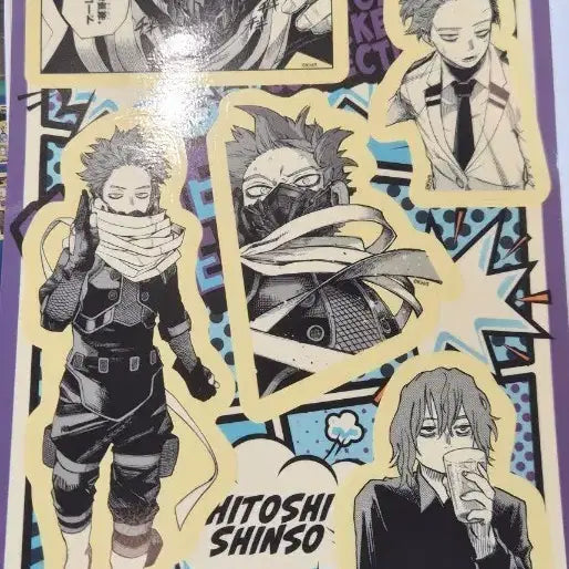 [BUNJANG] My Hero Academia Shinso Original Art Sticker / 나히아 신소 원화 스티커