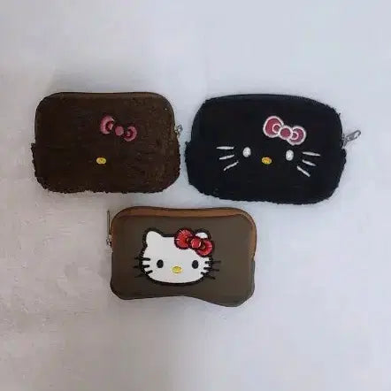[BUNJANG] Hello Kitty Mini Pouch 3 Set Bundle / 헬로키티  미니 파우치 3종 세트 일괄