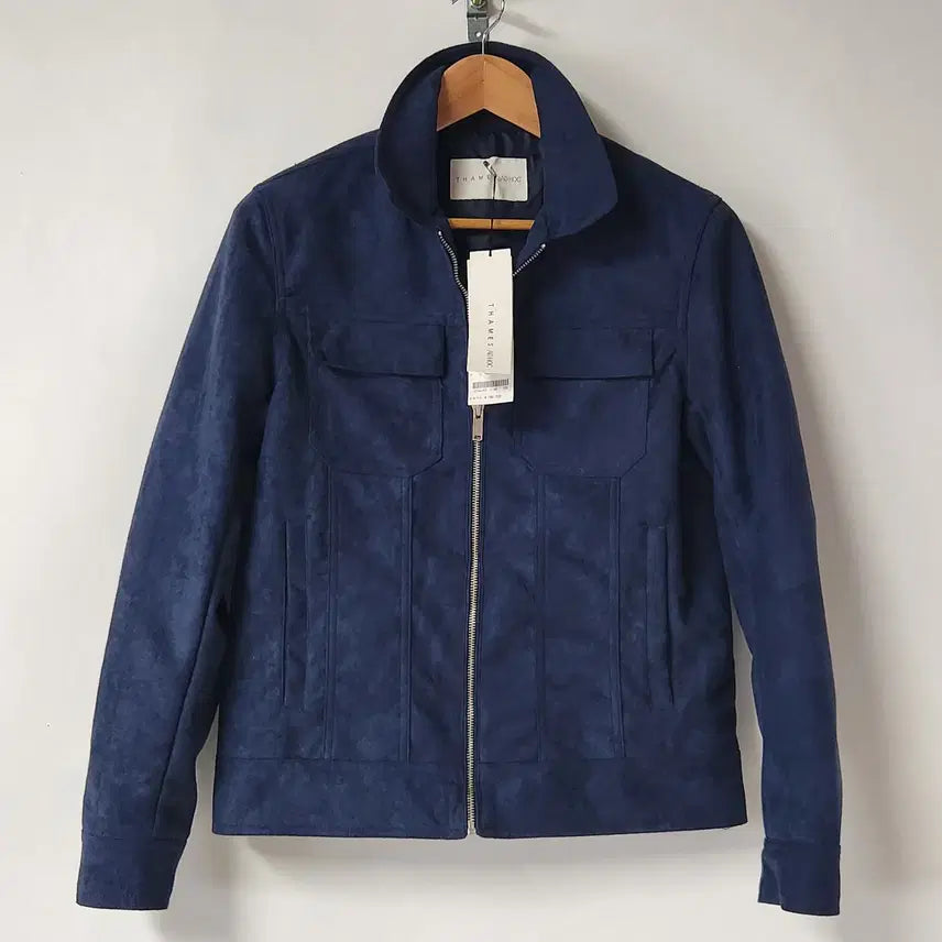 [BUNJANG] Ad Hoc Men's Suede Jacket Navy Size 100 / [새상품] 애드호크 남성 스웨이드 자켓 네이비 100