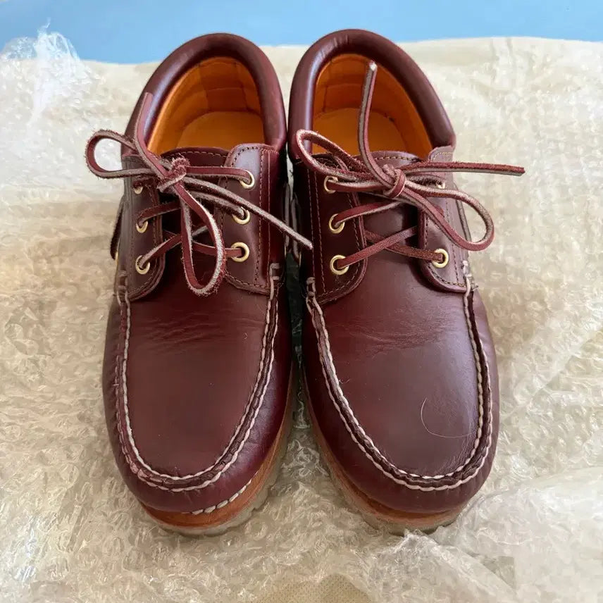 [BUNJANG] Timberland Classic 3-Eye Boat Shoes Burgundy / 남자 팀버랜드 클래식 3아이 보트 슈즈 버건디 260mm
