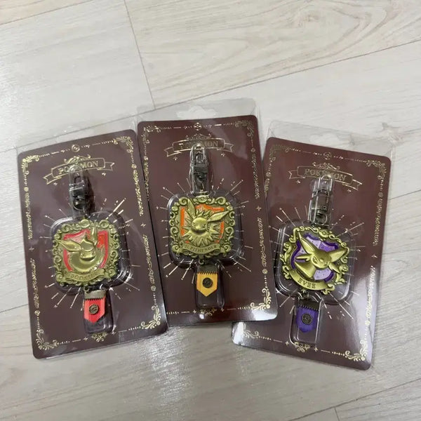 [BUNJANG] Pokemon Antique Metal Keychain 3 Types Set / 포켓몬스터 엔티크 메탈 키링 3종 세트