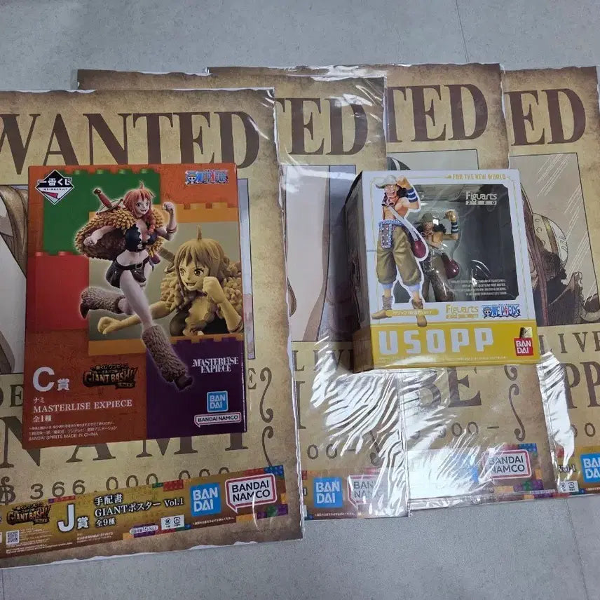 [BUNJANG] One Piece Nami C Prize Figure & Usopp Figure Set / 원피스 나미 C상 피규어