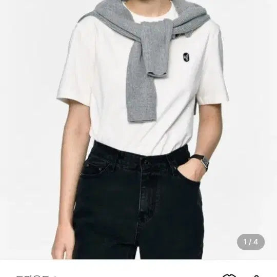 [BUNJANG] Depound Standard Wappen Short Sleeve T-Shirt / 드파운드 새제품 스탠다드 와펜 반팔 티셔츠