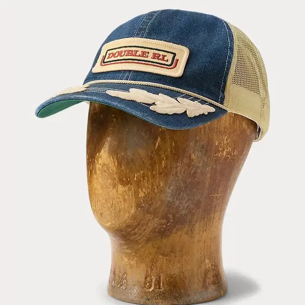 [BUNJANG] RRL Logo Patch Denim Trucker Cap / RRL 더블알엘 로고 패치 데님 트러커캡