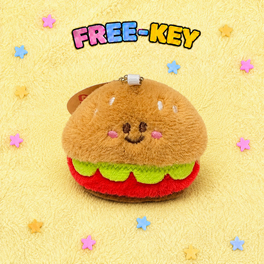 [BUNJANG] Hamburger Plush Keychain / [새상품] 햄버거 인형 키링