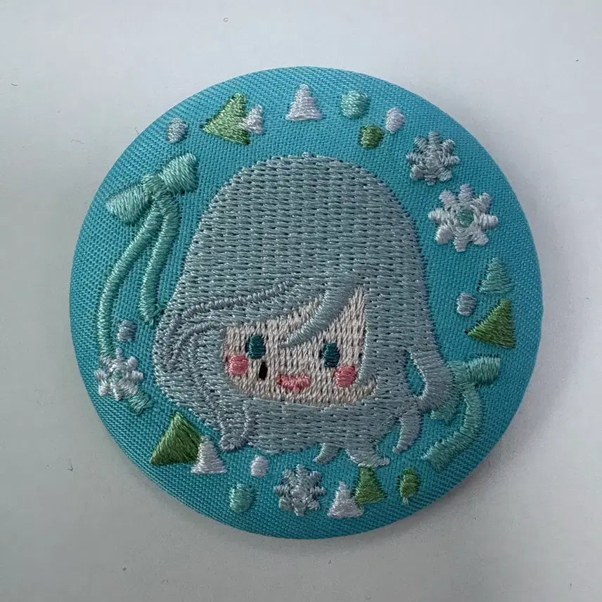 [BUNJANG] Project Sekai Shizuku Embroidered Can Badge / 프로세카 자수 캔뱃지 시즈쿠