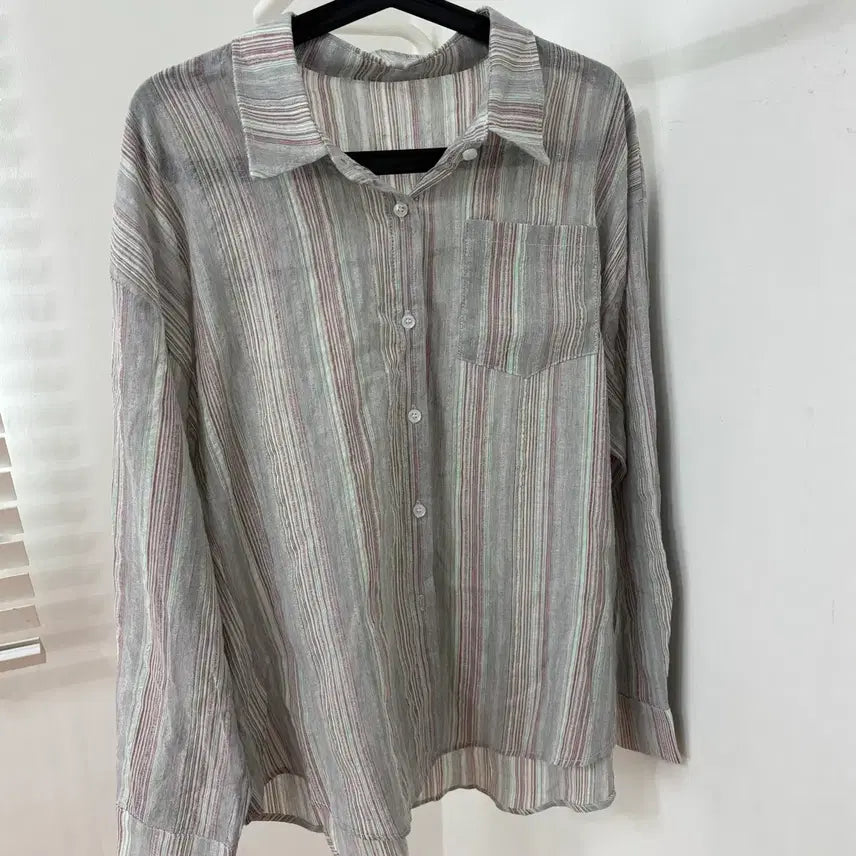 [BUNJANG] Stripe Shirt / 새상품 에이블리 스트라이프 셔츠