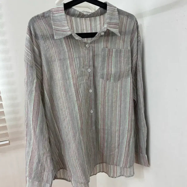 [BUNJANG] Stripe Shirt / 새상품 에이블리 스트라이프 셔츠