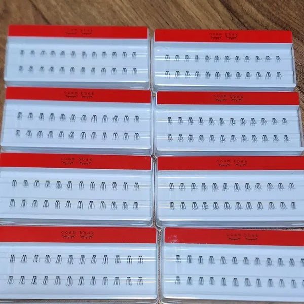 [BUNJANG] Bundle of 8 Blink Eyelashes 12mm 2 Rows / (일괄) 8개 깜빡 속눈썹 12mm 2기둥
