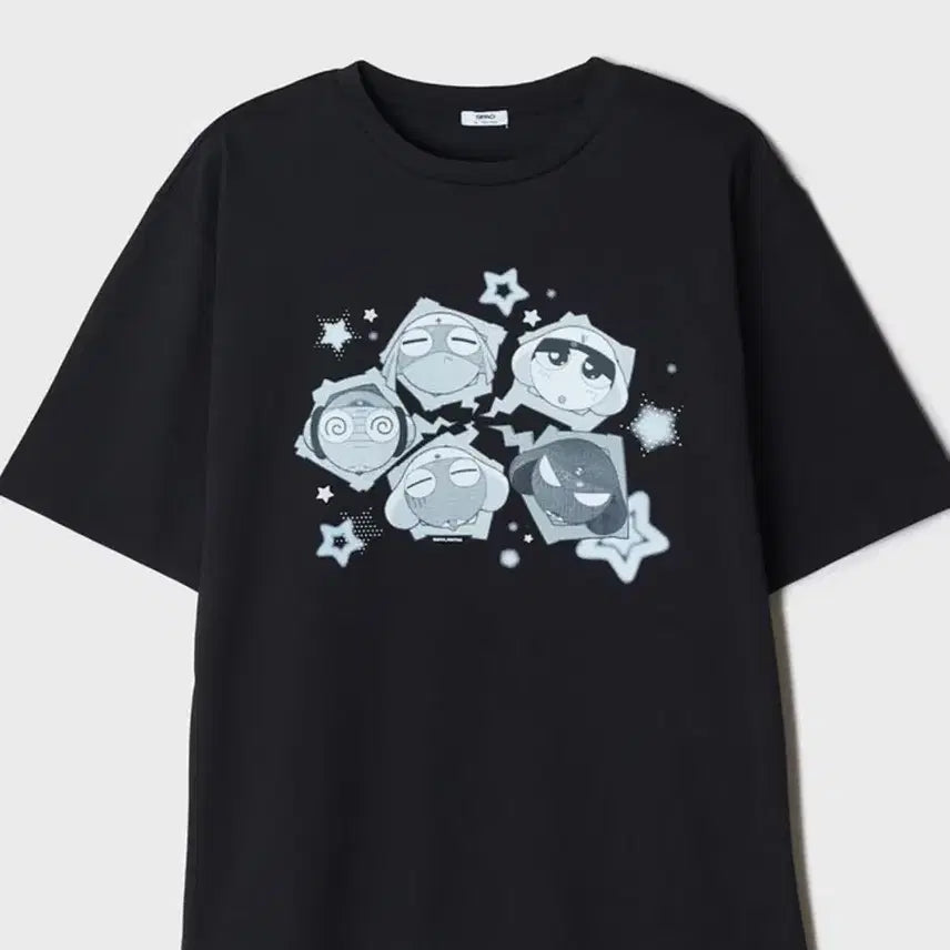 [BUNJANG] SPAO Keroro Black T-Shirt Size L / 스파오 케로로 블랙 L (새상품)