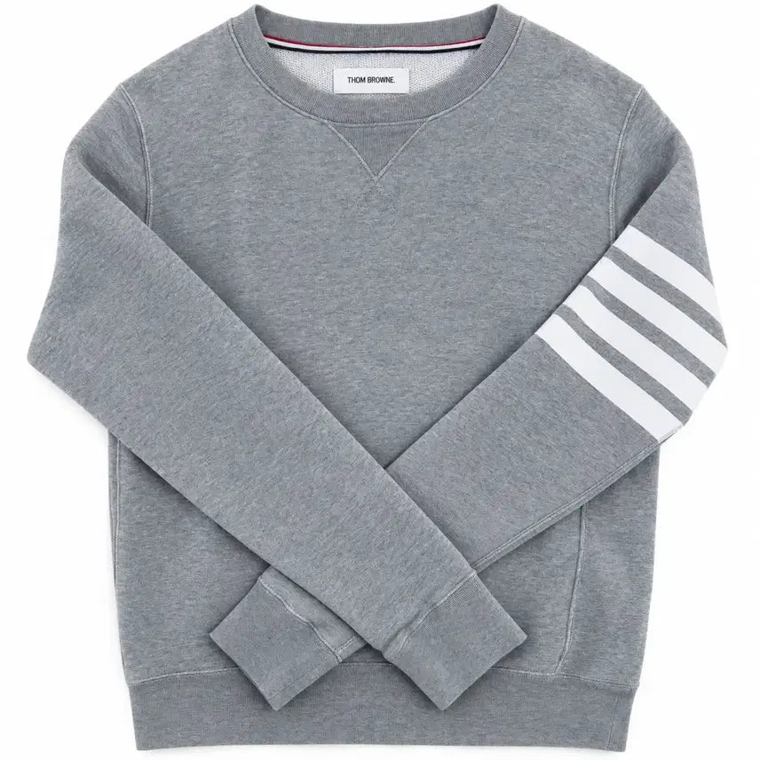 [BUNJANG] Thom Browne Grey 4-Bar Sweatshirt / (정품) 톰브라운 그레이 4선 맨투맨