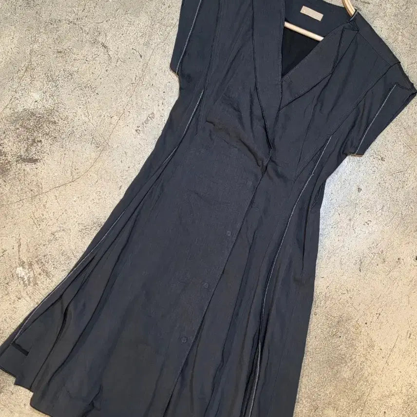 [BUNJANG] MICHAA Linen Shirt Dress / 미샤 반팔 셔츠형 린넨 원피스