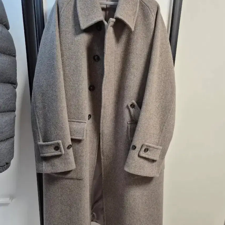 [BUNJANG] HOLY SUN Winterport Balmacaan Coat Melange Beige / [M] 홀리선 윈터포트 발마칸 코트 멜란지 베이지
