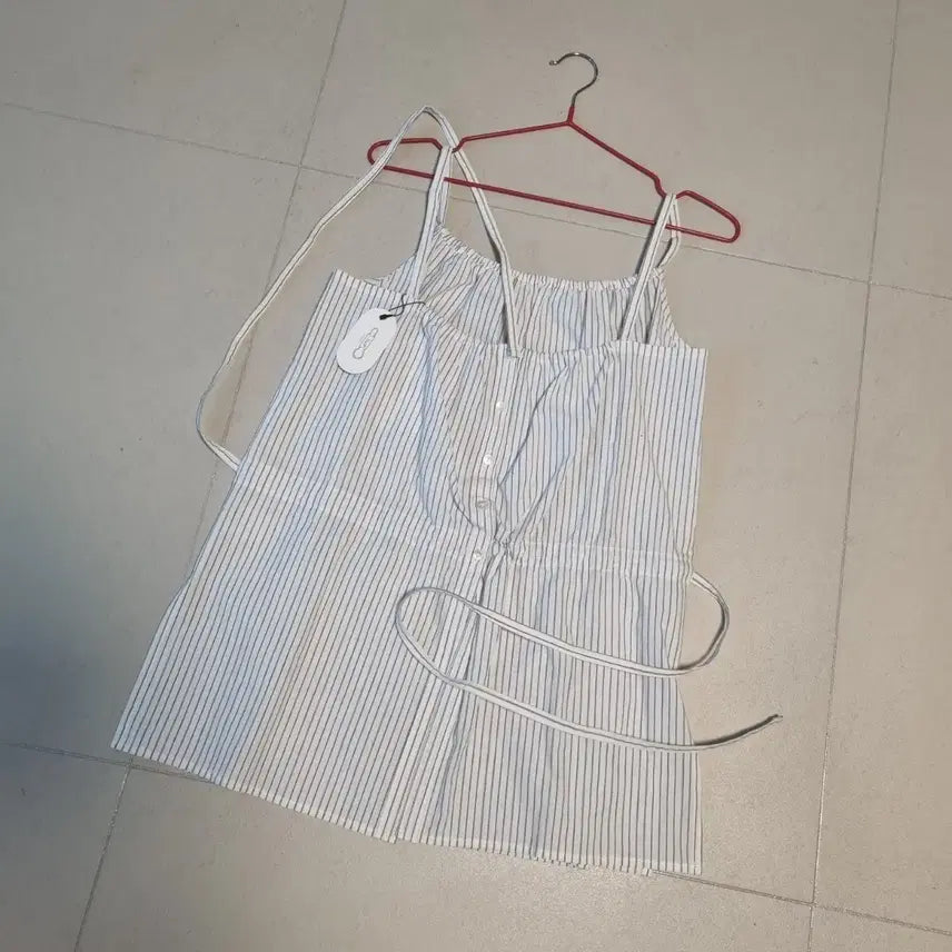 [BUNJANG] Mango Many Please Striped String Tank Dress Free Size / (새상품) 망고매니플리즈 스트라이프 끈 나시  free