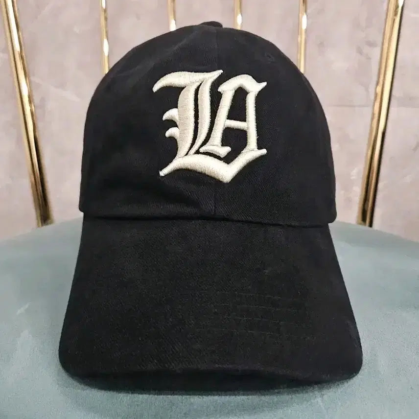 [BUNJANG] Lynn Avenue LA Bold Cotton Ball Cap Hat / 린에비뉴 뉴 LA 볼드 코튼 볼캡 모자