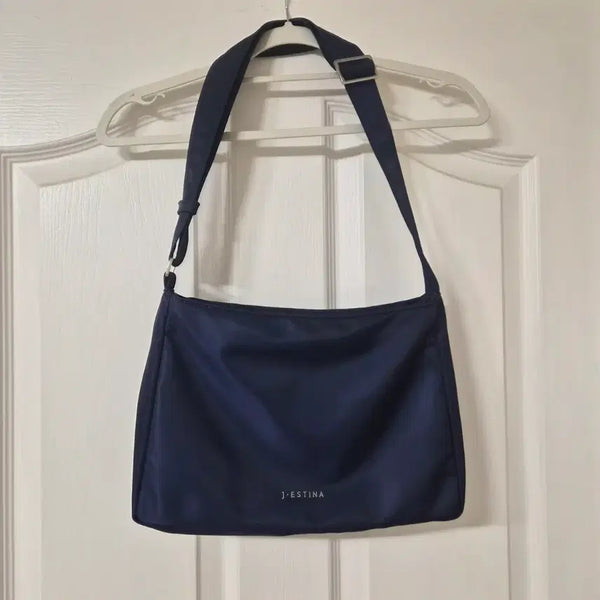 [BUNJANG] J.ESTINA Nylon Shoulder Bag Navy / 제이에스티나 나일론 숄더백 네이비