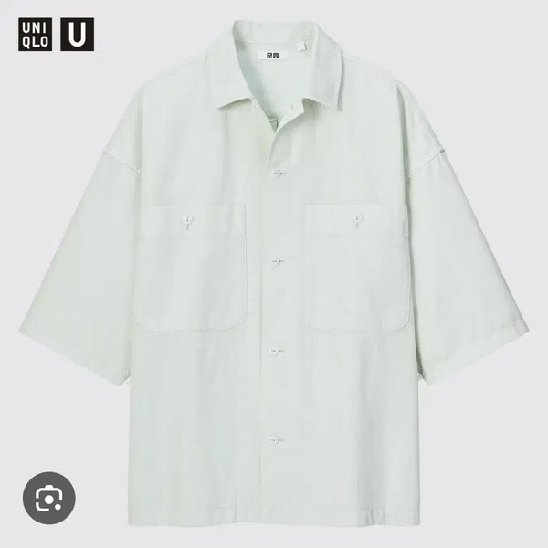 [BUNJANG] Uniqlo U x Lemaire Oversized Denim Work Jacket / 유니클로 U 르메르 오버사이즈 워크자켓 데님 워크자켓